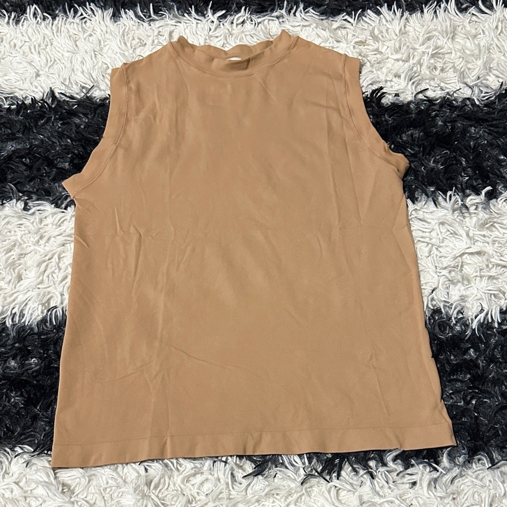 Yogalicious Mock Neck Presley Fitted Tank, Large